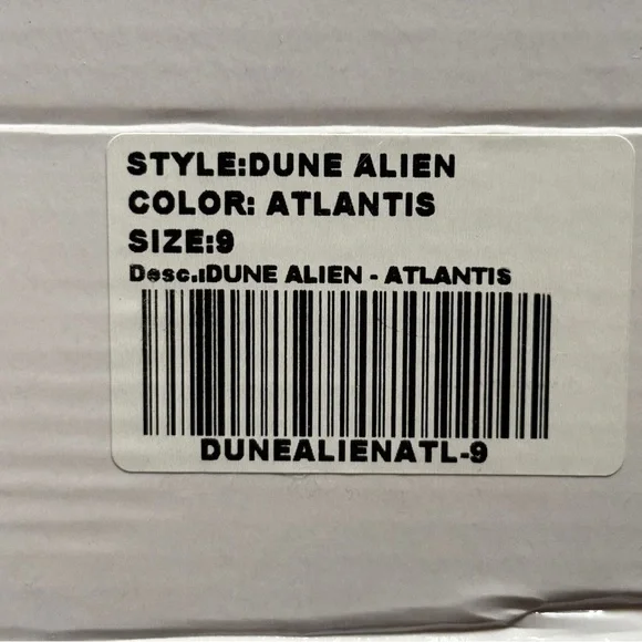 YRU Atlantis Alien Dune Glitter Iridescent Platform Boots Dolls Kill Rave EDC - Picture 10 of 10